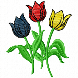 Flowers Embroidery Design 12